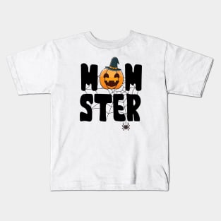 "Mom"-Ster with Witch Hat Kids T-Shirt